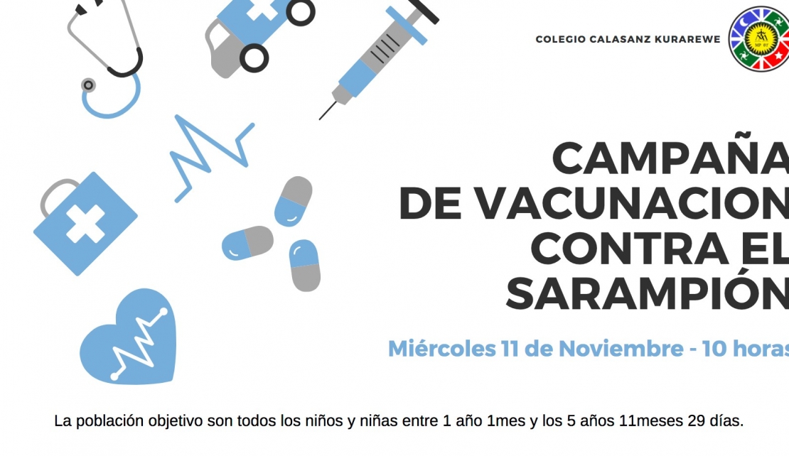 Campaña vacunación contra el sarampión